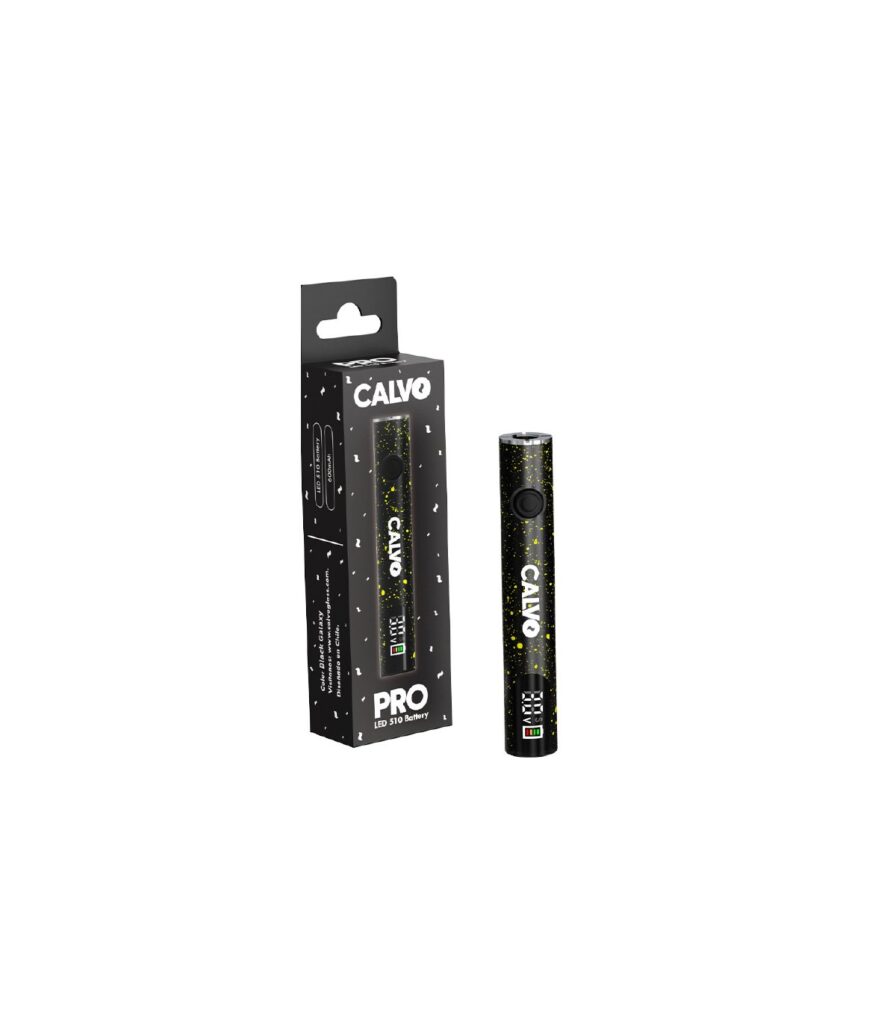 VAPER BATERIA 510 LED COSMIC BLACK CALVO GLASS