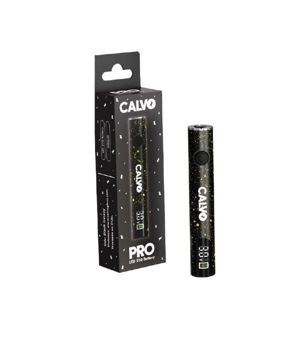 VAPER BATERIA 510 LED COSMIC BLACK CALVO GLASS