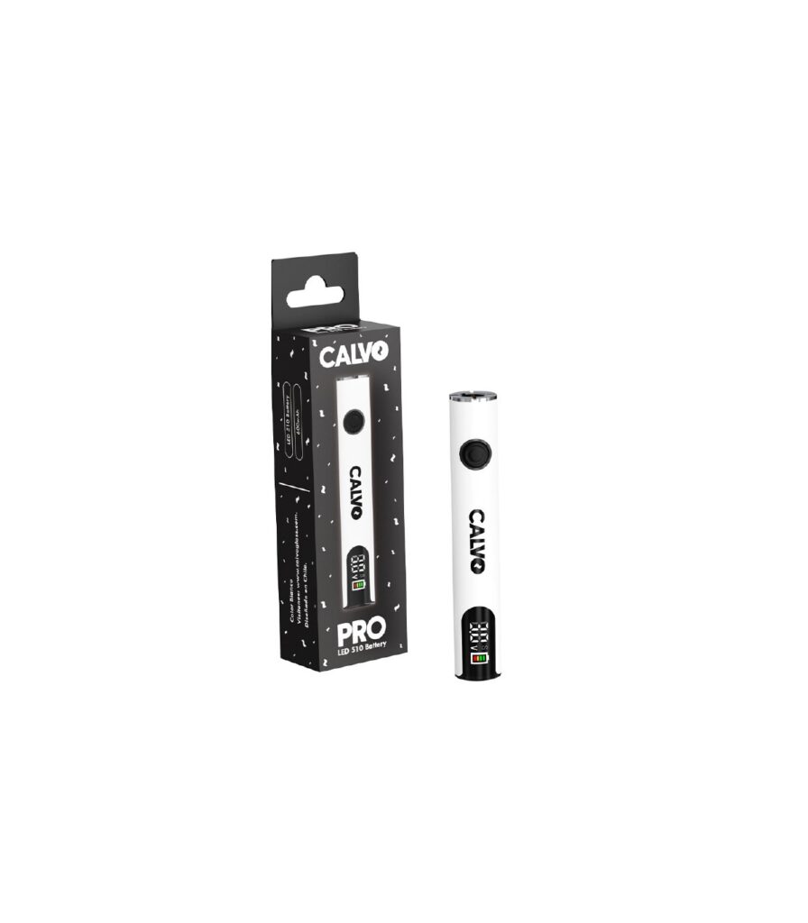 VAPER BATERIA 510 LED WHITE CALVO GLASS