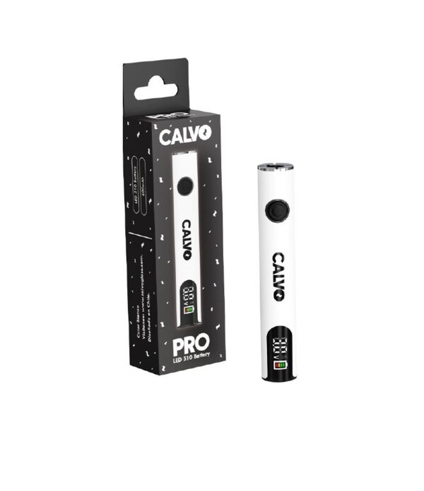 VAPER BATERIA 510 LED WHITE CALVO GLASS