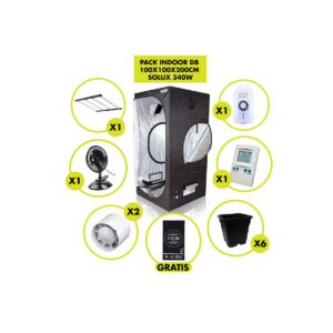 KIT INDOOR DB 100X100X200CM SOLUX 340W