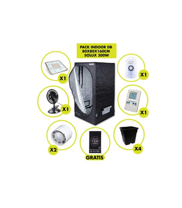 PACK INDOOR DB 80X80X160CM VANGUARD 300W